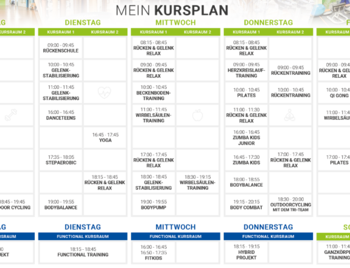 Dein Kursplan ab 01.08.2026